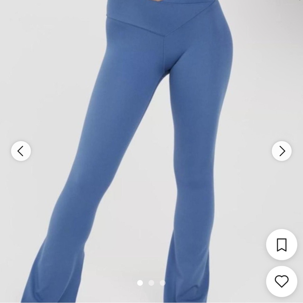Aerie Blue Crossover Flair Leggings